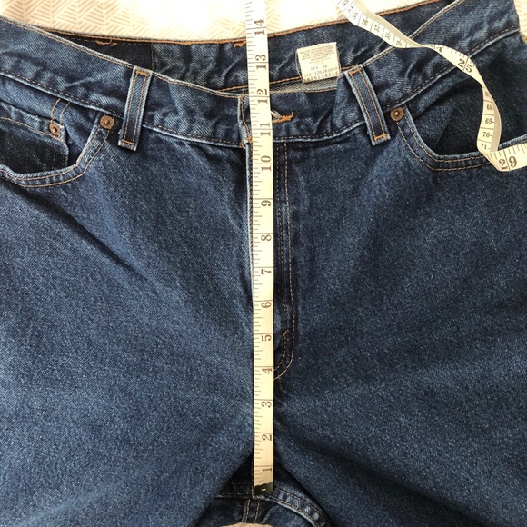 Vintage Levi’s 550 high waist “mom jeans” - dark wash, red tab 80s vintage ❤️💙 - Picture 9 of 14